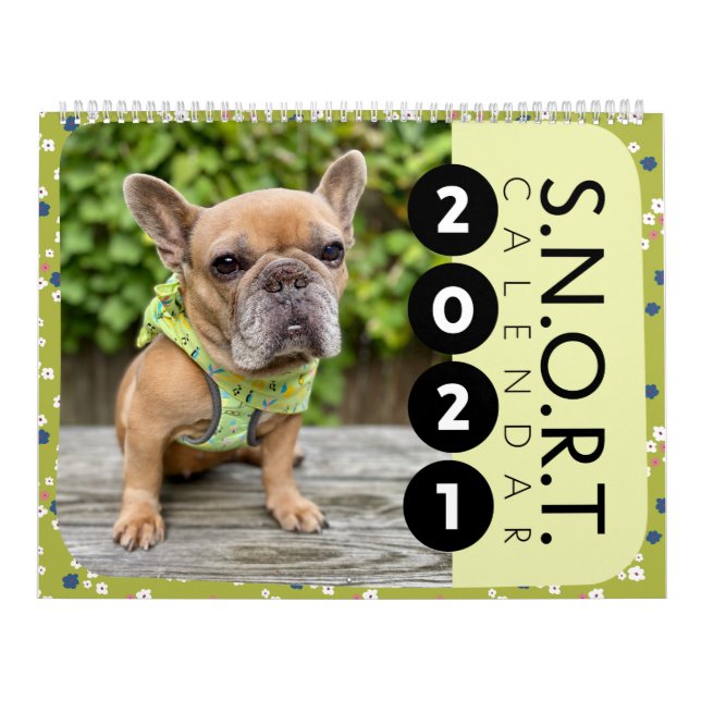 Calendário grande de duas páginas, branco (Capa)