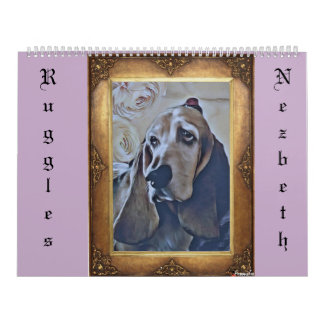 Calendário grande de duas páginas, branco