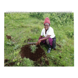 Calendário grande de duas páginas, branco
