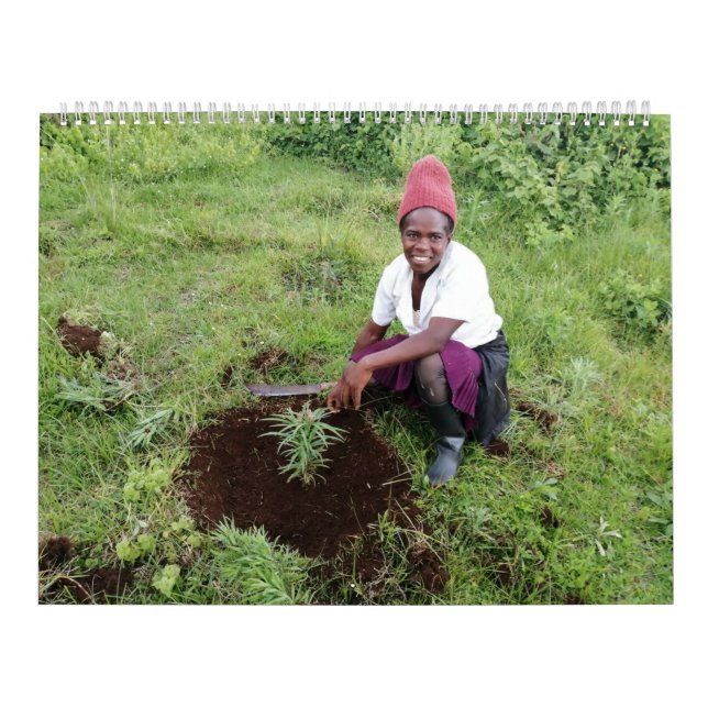 Calendário grande de duas páginas, branco (Capa)