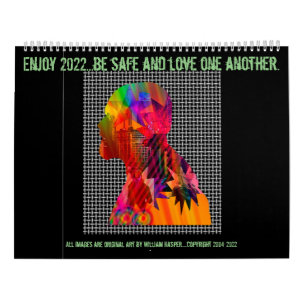 Calendário grande de duas páginas, branco