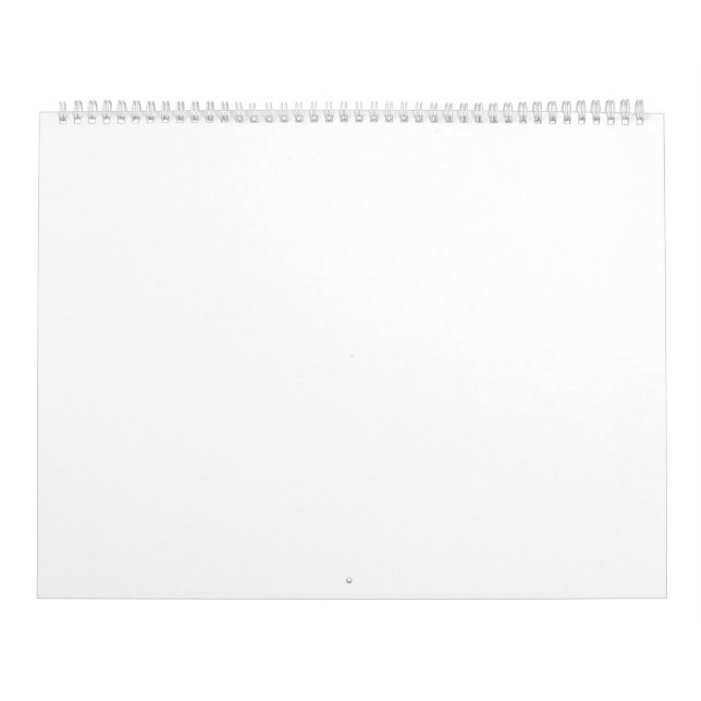 Calendário grande de duas páginas, branco (Capa)