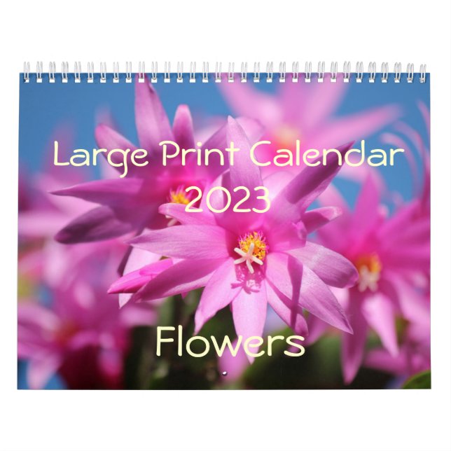 Calendário Grande do Impressão 2015 - Flores (Capa)