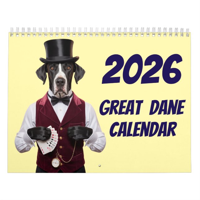 Calendário Great Dane Calendar (Capa)