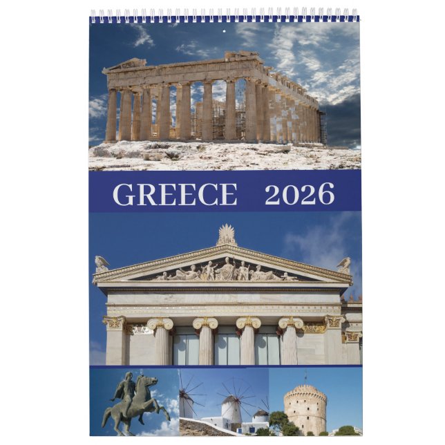 Calendário grécia 2026 (Capa)