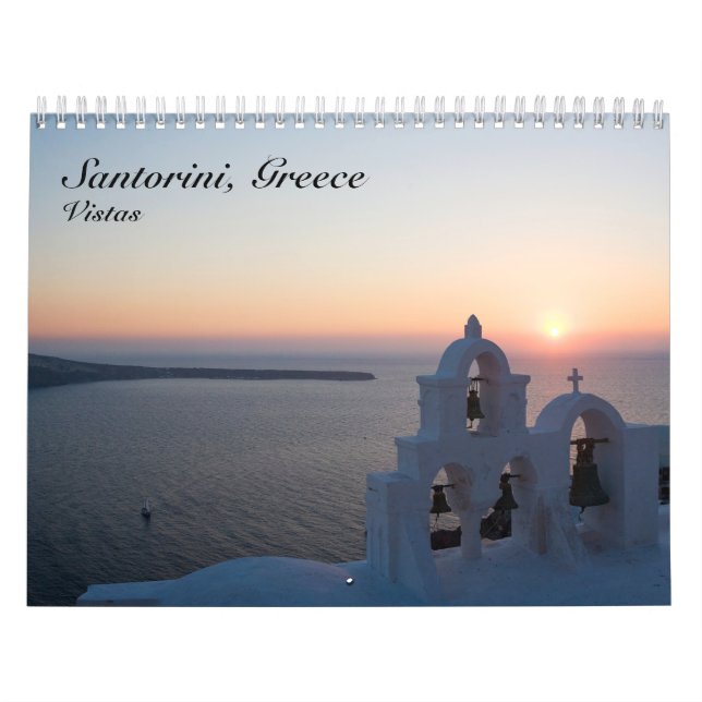 Calendário Grécia Santorini (Capa)