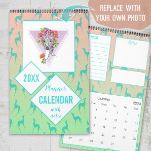 Calendário Greyhound whippet dog adora fotos personalizadas