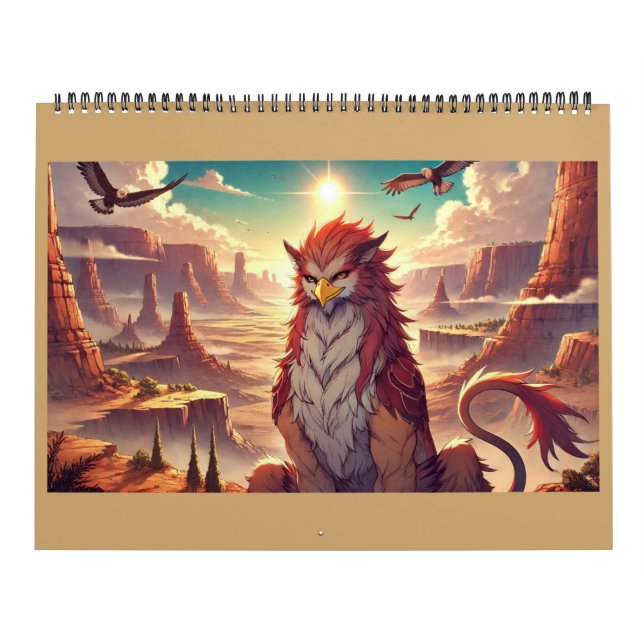 Calendário Griffins, Dragons, & Desolate landscapes (Capa)