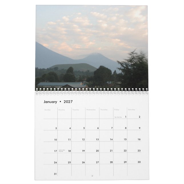 Calendário Grupo de Nkuringo (Jan 2027)