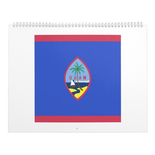 Calendário Guam Flag Emblem (Capa)