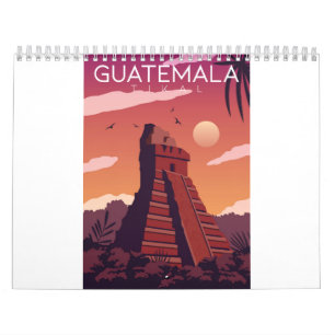 Calendário Guatemala Tikal
