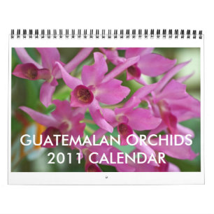 Calendário guatemalteco das orquídeas