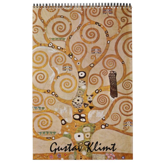 Calendário Gustav Klimt Fine Art, Vintage Art Nouveau (Capa)