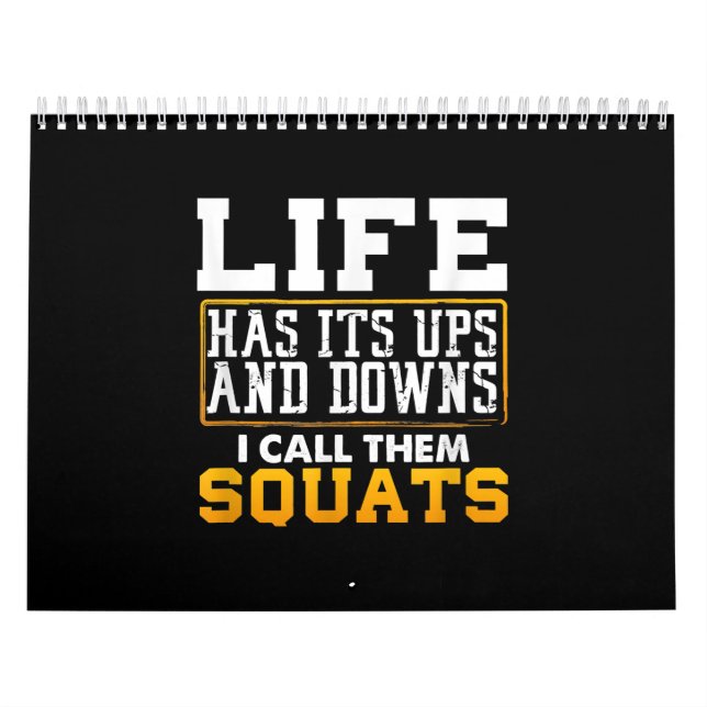 Calendário Gym Workout Weights Men (Capa)
