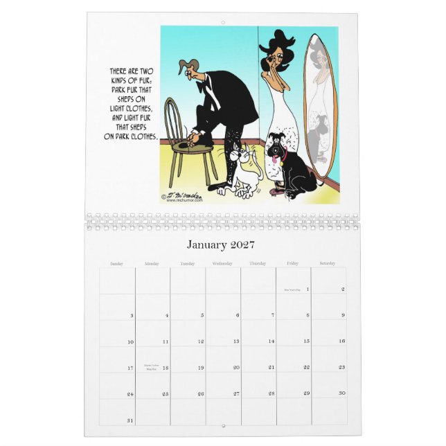 Calendário Há dois tipos da pele (Jan 2027)