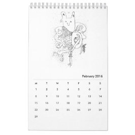 Calendário habitual das criaturas 2016