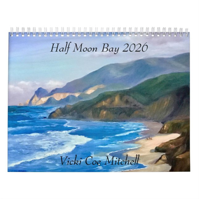 Calendário Half Moon Bay 2026 Calendar (Capa)