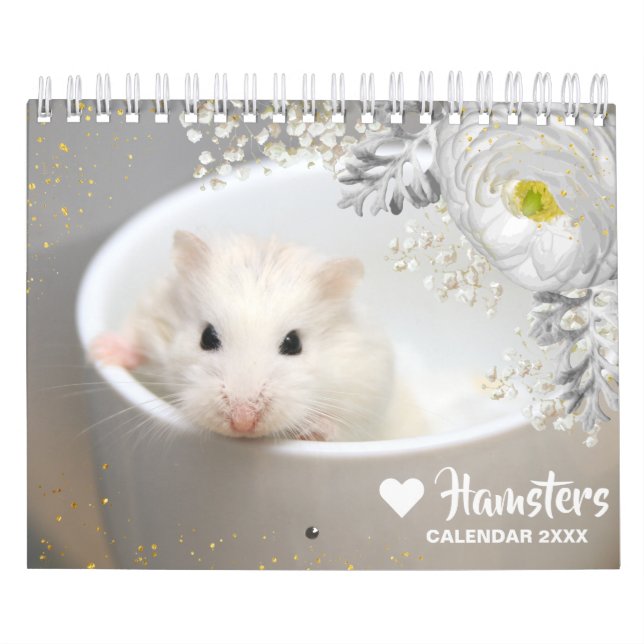 Calendário Hammyville - Hamster Bonito de Motivação com Flore (Capa)
