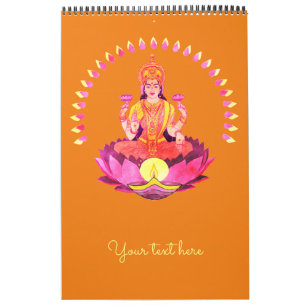 Calendário Happy Diwali - Deepalavi Lakshmi Goddese 1