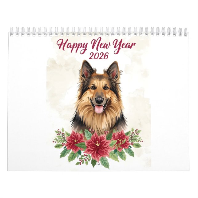 Calendário Happy New Year 2026 Dog Art (Capa)