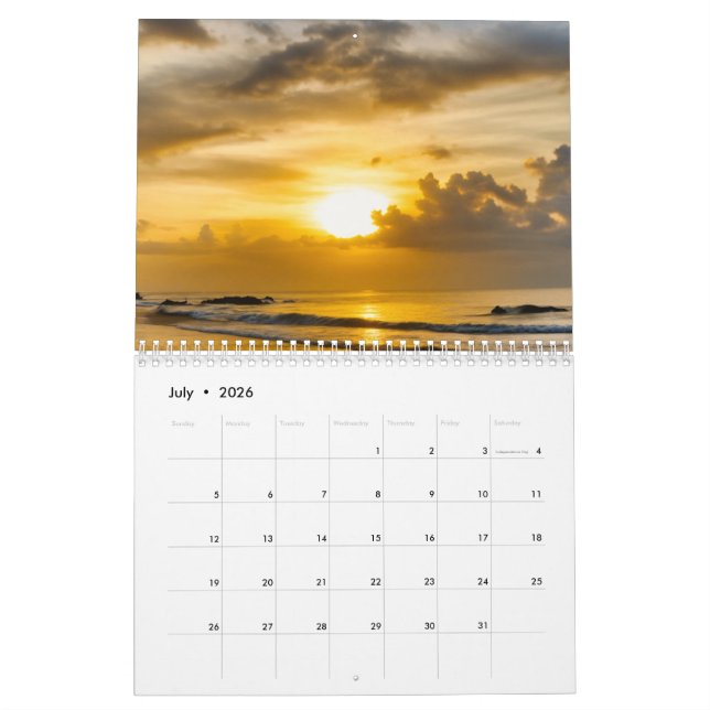 Calendário Harmony Calendar – Customized with Nature & Peace (Jul 2026)