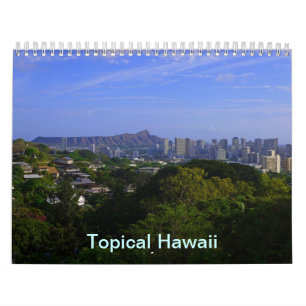 Calendário Havaí tropical