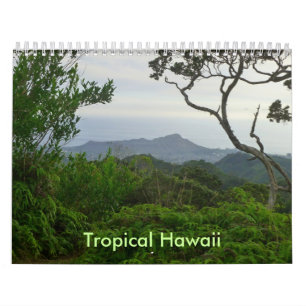Calendário Havaí tropical