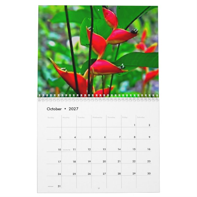 Calendário havaiano da natureza (Out 2027)