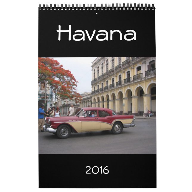 Calendário havana Cuba 2016 (Capa)