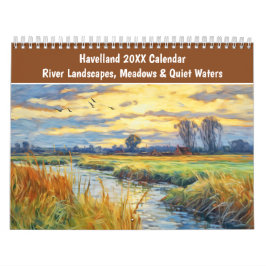 Calendário Havelland 2026 Calendar – River Landscapes, Meadow