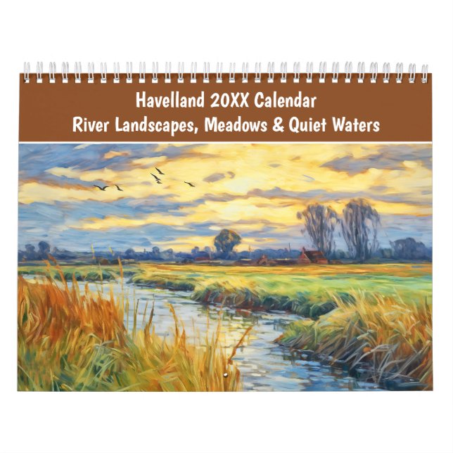 Calendário Havelland 2026 Calendar – River Landscapes, Meadow (Capa)