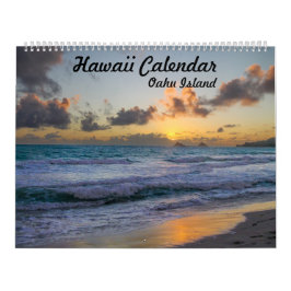 Calendário Hawaii Oahu Calendar