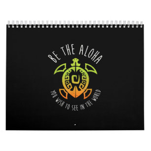 Calendário Hawaii Turtle Aloha
