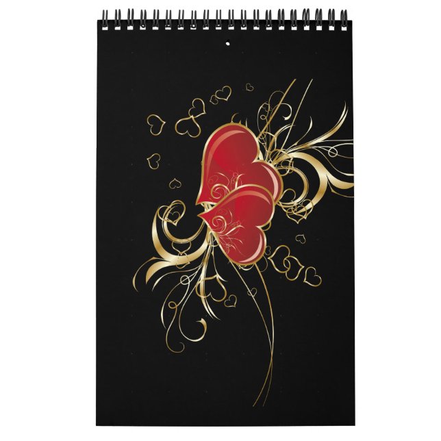 Calendário Heart Elegance Guest Book (notebook) (Capa)
