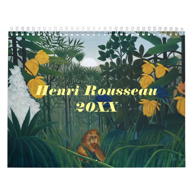 Calendário Henri Rousseau Selgle Animal 2024 (Capa)