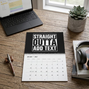 Calendário HETERO OUTTA - adicione seu texto aqui/crie o seu
