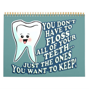 Calendário Higienista Dental Engraçado