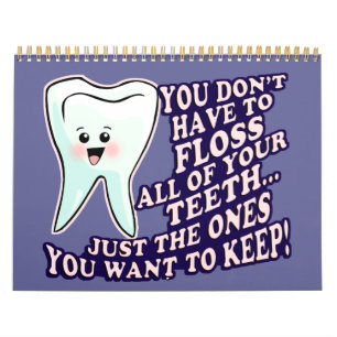 Calendário Higienista Dental Engraçado