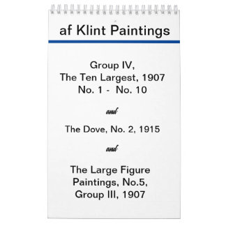 Calendário Hilma af Klint, Pinturas Modernas
