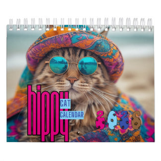 Calendário Hippy Cat Calendar, Cat