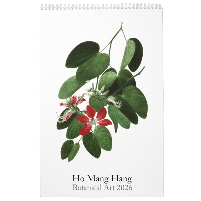 Calendário Ho Mang Hang, Botanical Art 2026 Calendar (Capa)