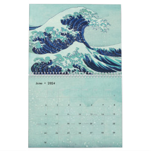 Calendário Hokusai Blue Waves Summer