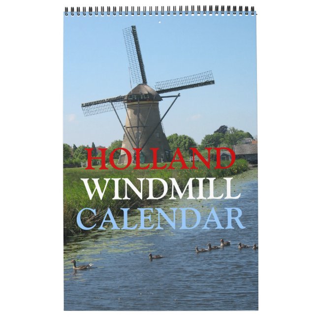 Calendário Holland Windmills (Capa)