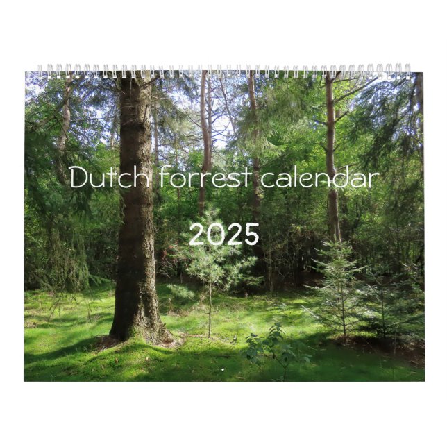 Calendário Hollands bos Kalender aan te passen (Capa)
