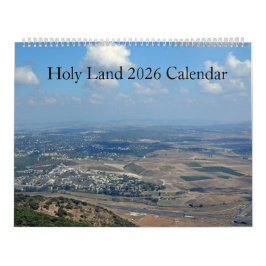 Calendário Holy Land 2026 Wall Calendar