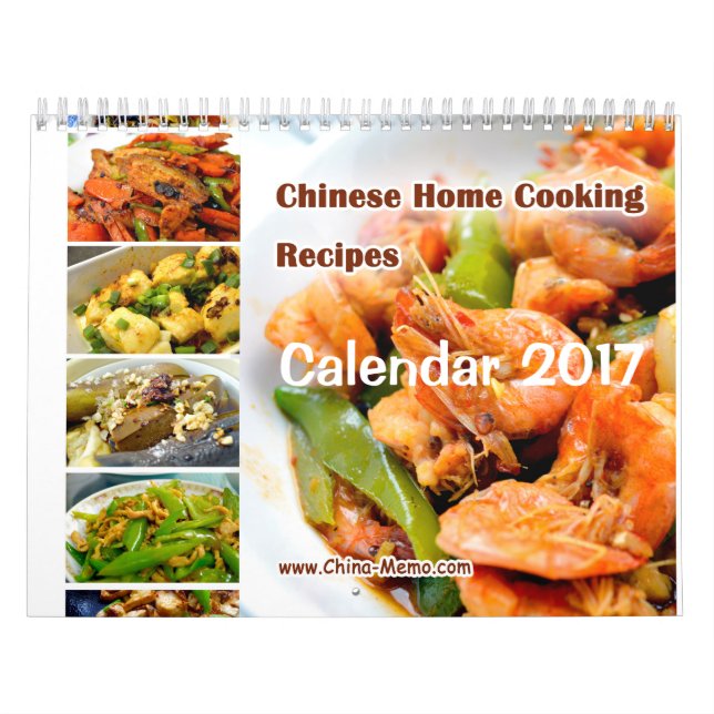 Calendário Home chinês 2017 das receitas do (Capa)