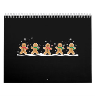Calendário Homem de Pão de Gengibre Bonito Natal Festa Padeir