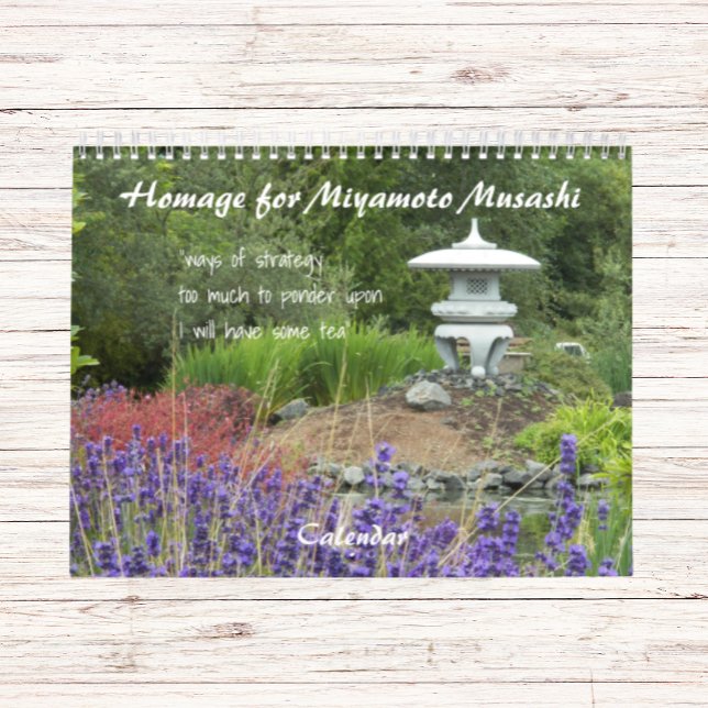 Calendário Homenagem a Miyamoto Musashi Haiku (In Situ)