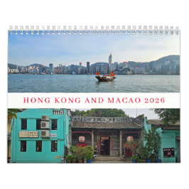 Calendário Hong Kong and Macao 2026 calendar