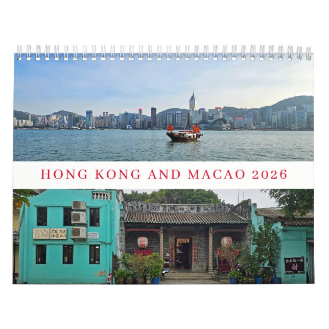 Calendário Hong Kong and Macao 2026 calendar (Capa)